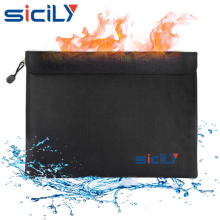 Fireproof Document Bags Case Document File Bag Waterproof Safe Cash Storage Case Money protection bag